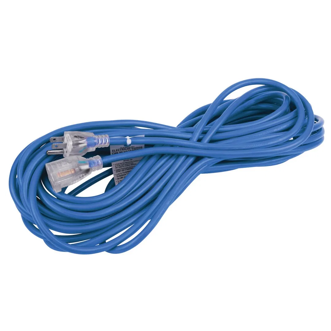 W2257 – PERFORM TOOL Extension Cord, 3 Prong Plug and Grounded Ends 125 Volt 13 Amp 1625 Watt 16 Gauge 50 Foot Length...